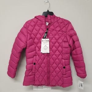 DKNY Girl Puffer Hooded Sport Jacket Sz M